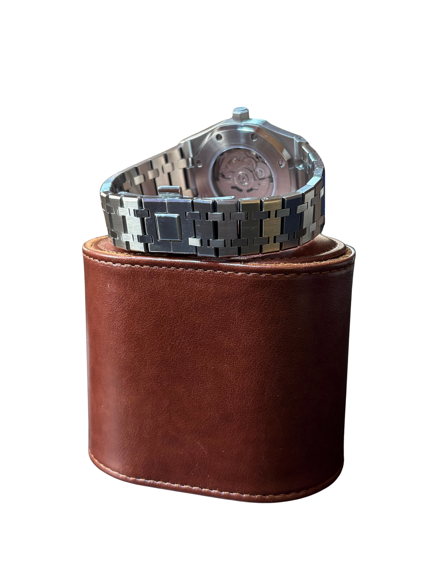 The Octagon - Brushed Silver, White Dial