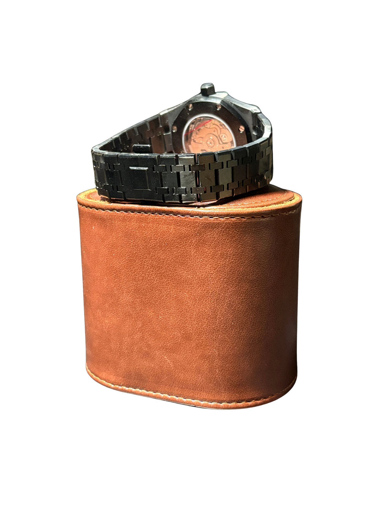 The Octagon - Brushed Black/ Rose Gold Accents