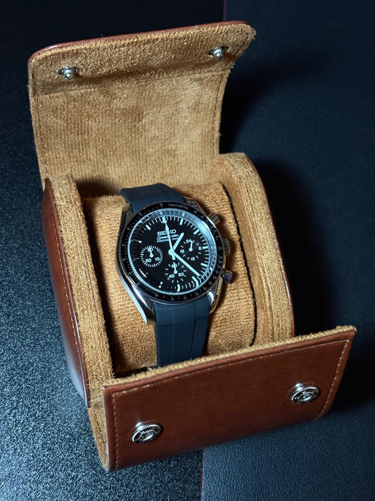 The Racer - Silver/ Black Dial